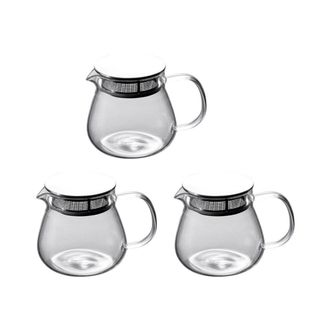 OEM Cafetera 3x Resistente Al Calor, Cafetera Manual, Tapa De Acero, Olla Transparente Para Compartir, Cafetera De Vidrio Con