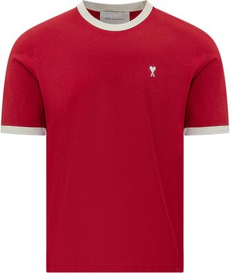 Ami Red Crew Neck T-Shirt