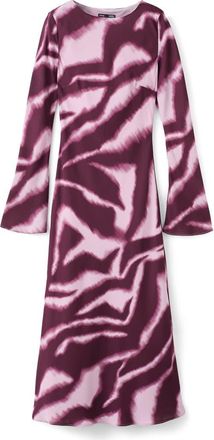 Mango Animal-Printed A-Line Dress in Lilac at Nordstrom, Size 4