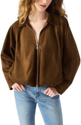 Steve Madden Mackey Faux Suede Jacket in Chestnut at Nordstrom Rack, Size Large