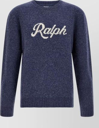 Polo Ralph Lauren cashmere wool logo-intarsia crew-neck jumper