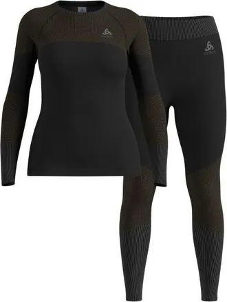 Odlo Fundamentals Performance Warm Kunstfaserunterw&auml;sche f&uuml;r Damen | schwarz