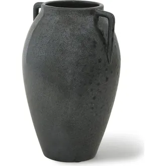 Mercana Kora Metallic Double Ear Vase in Grey at Nordstrom, Size Medium