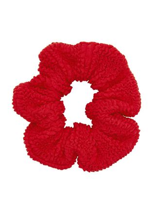 Hunza G Crinkle Scrunchie - Red - One Size