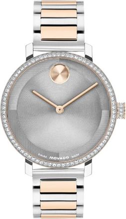 Movado Bold Evolution 2.0 Quartz Grey Dial Ladies Watch 3601283
