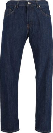 Dondup Classic Straight-Leg Indigo Blue Jeans With Five-Pocket Design
