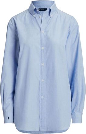 Polo Ralph Lauren Casual overhemd met lange mouwen - Dames - Overhemden - Blauw - 2XS - Katoen - Overhemden