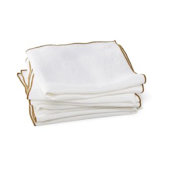 AM.PM Set van 4 servetten in gewassen hennep, Helmati