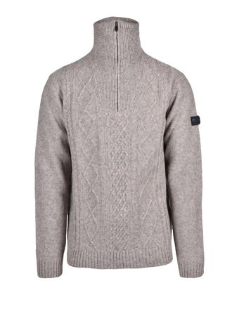 Peuterey Peuterey High Neck Zip Sweater - Beige