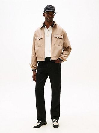 Tommy Hilfiger Washed Regular Straight Leg Black Jeans