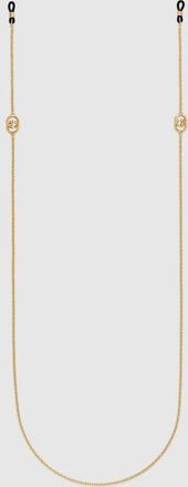 Gucci Interlocking Glasses Chain, Gold-toned metal, Gold-toned metal