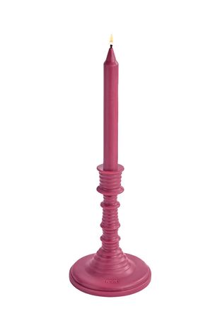 Loewe Beetroot Wax Candleholder 330g, wax Candleholder, Candlestick-shaped Candle, Fruity Scent, Fresh Aroma, Sweet Notes, 330g