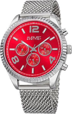 August Steiner Mens Stainless Steel Watch