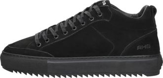 Rehab Craig Nub - Heren - Sneakers - Zwart - 45 EU - Leer - Schoenen