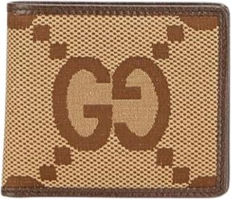 Gucci Pre-owned Wallets, female, Brown, Size: ONE SIZE Pre-owned Canvas Wallet