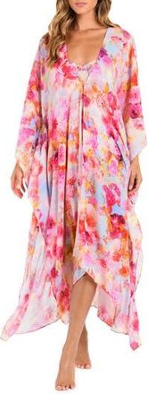 L'agence Kara Long Sleeve Cover-Up in Pink at Nordstrom Rack