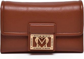 Love Moschino Structured Crossbody Bag With Gold Clasp And Chain Strap