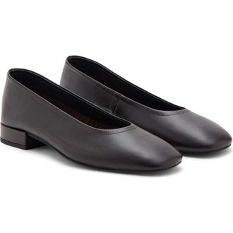 Mango Square Toe Pump in Chocolate at Nordstrom, Size 8.5Us