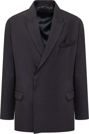 Costumein Stijlvolle Blauwe Double-Breasted Blazer - Heren - Blazers - Blauw - L - Jassen