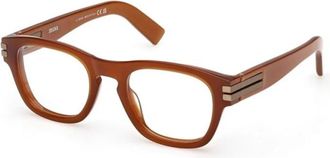 Ermenegildo Zegna Ez 5331 Glasses - Heren - Brillen - Bruin - 51 MM - Accessoires