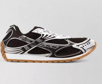 Bottega Veneta two-tone mesh low-top sneakers