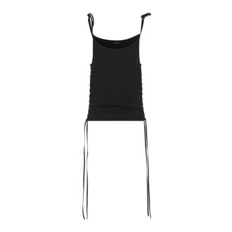 Balenciaga Dames, Tops, Zwart, Maat: 2XS Katoen