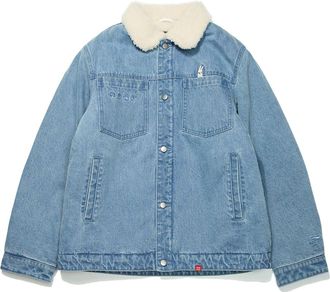 Li-Ning Rijindoujin Embroidered Denim Jacket Denim Blue AJDT003-6