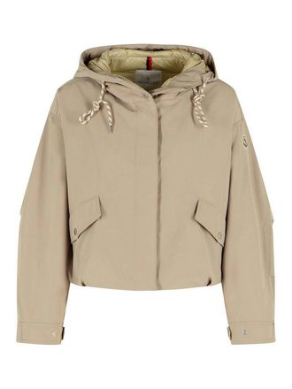 Moncler Eucalyptus Beige Polyester Blend Jacket