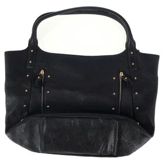 Anya Hindmarch Anya Hindmarch Studded Vere Schoudertas in Zwart Leer