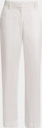 Dries Van Noten Paxy Straight-Leg Cotton Pants