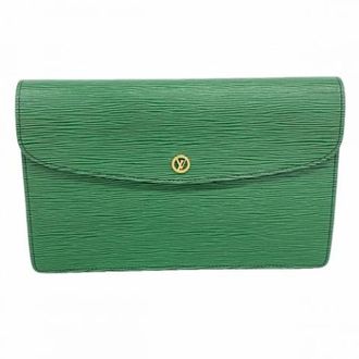 Louis Vuitton Pre-owned Clutches, female, Green, Size: ONE SIZE Pre-owned Vintage Clutch Bag