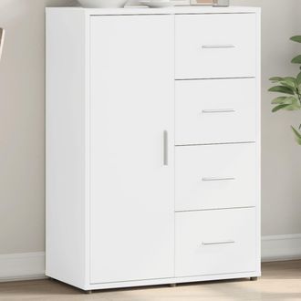 vidaXL Aparador De Madera De Ingenier&iacute;a Blanco 60x31x84 Cm Vidaxl