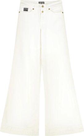 Versace Jeans Couture Wide-leg Jeans - Dames - Loose Fit Jeans - Wit - W30 - Katoen - Jeans