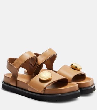 Loewe Pebble leather sandals
