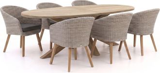 Intenso Furniture Intenso Tropea/ROUGH-Y Ellips 240cm dining tuinset 7-delig