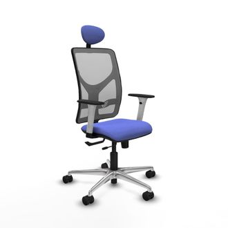 Piqueras y Crespo Silla De Oficina Piqueras Y Crespo Motilla Blanco Soporte Lumbar Ajustable
