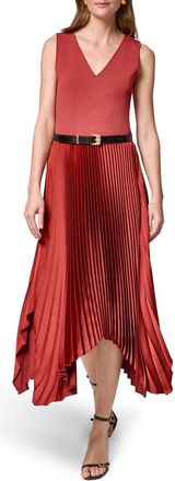 DKNY Sleeveless Pleated Dress in Sunbaked at Nordstrom, Size X-Small