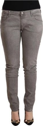 Acht Slim Fit Denim Jeans - Dames - Slim Fit Jeans - Grijs - W30 - Denim - Jeans