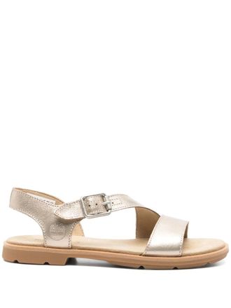 Timberland Calista Bay sandals - women - Rubber/Fabric/Leather - 8.5 - Gold