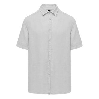 Bomboogie Camicia in lino regular fit - - Shirts - Uomo - Bianco - XS