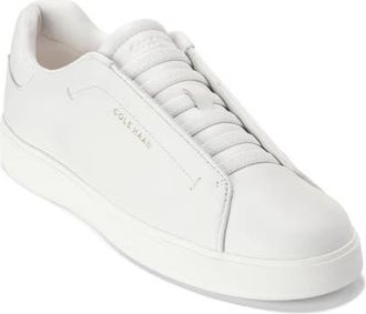 Cole Haan GrandPro Luxe Slip-On Sneaker in White Leather at Nordstrom, Size 9.5