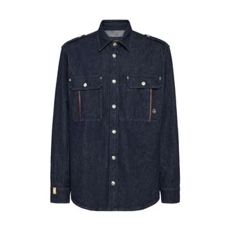 Billionaire Boys Club Denim Shirts, male, Blue, Size: 3XL Denim Shirt LS