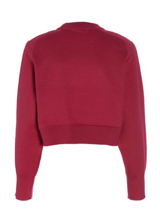 Rotate Rhinestone-Embellished Sweatshirt - burgundy