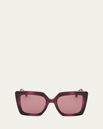 サングラス GUCCI Gucci - GG1337S - 009 havana violet violet Gucci™ GG1337S Oversized Sunglasses | EyeOns.com