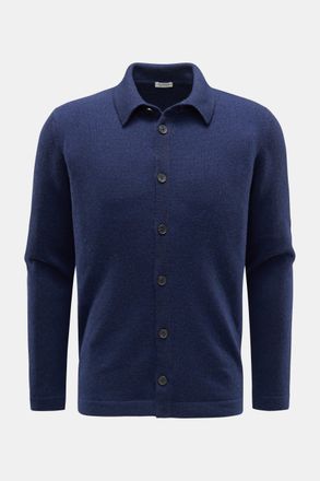 Braun Hamburg Men - Cashmere cardigan dark blue