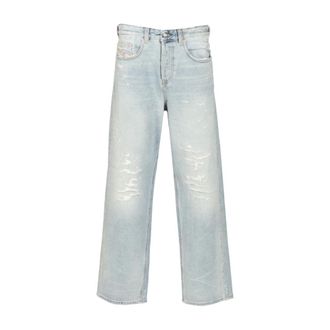 Diesel 2001 D-Macro Relaxed Jeans - male - Diesel - Straight Fit Jeans - Blue - W31 - Jeans
