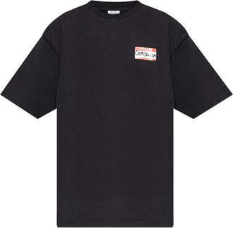 VETEMENTS T-shirt My Name Is - Nero
