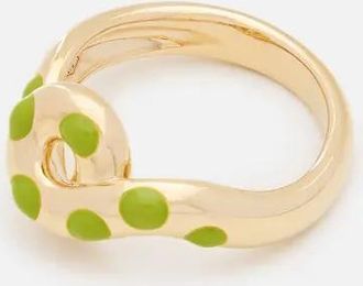 Bea Bongiasca Ringe - Chonky Wave Polka Dots Ring - Gr. 10 - in Gold - für Damen