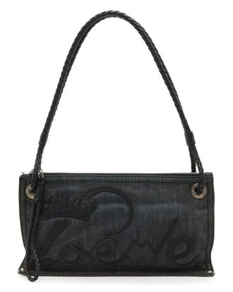 Loewe Denim Crown Shopper Tote (Authentic Pre-Loved)