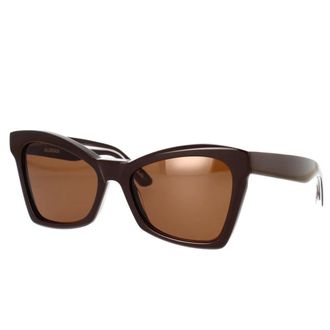 Balenciaga Sunglasses, female, Brown, 57 MM, Cat-eye Sunglasses with Precise Angles